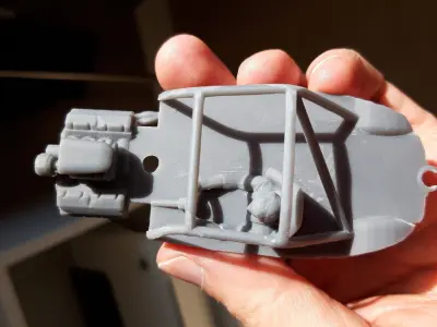 Volksrod Socal hotrod VW Beetle  printed body and interior 3D print model