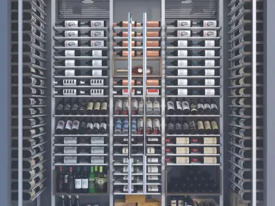 Wine Cabinet 4 3D model