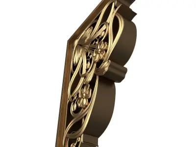 Bracket Carved Plaster Molding Decoration 04 Low-poly 3D model