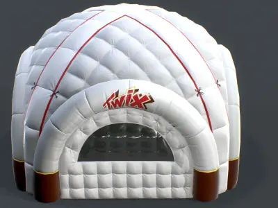 Inflatable Tent  Collection Low-poly 3D model