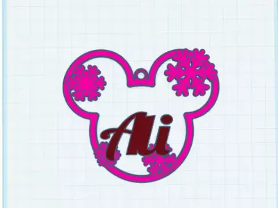 Mickey Christmas ornament pack A 3D print model