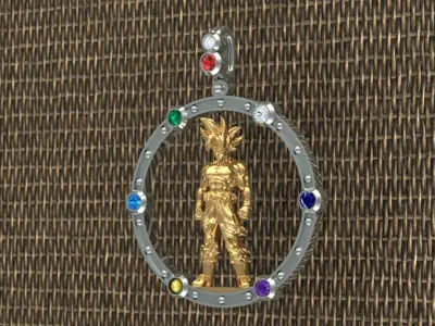 Goku Dragon Ball Necklace 3D print model