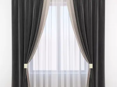 Set 87 Curtains 3D model