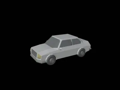 Car pack Low-poly 3D model