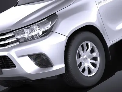 Toyota Hilux Double Cab 2016 base 3D model
