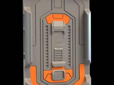 Sci-Fi Door 3D Model Pack vol1 3D model
