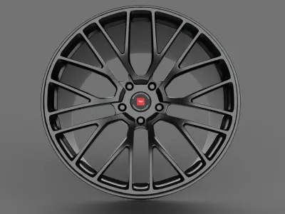 ISPIRI FFP1  WHEEL RIM 3D MODEL AR VR LOW AND HIGH POLY 3D print model