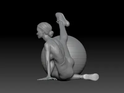FITNESS GIRL 1 3D print model