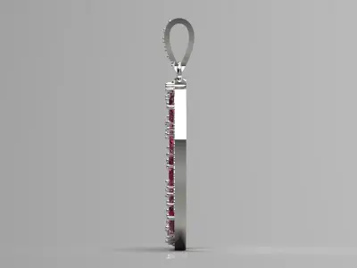 luxury flower diamond pendant jp0267 3D print model