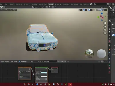 Fulvia Car Model Low Poly Car Low-poly 3D model