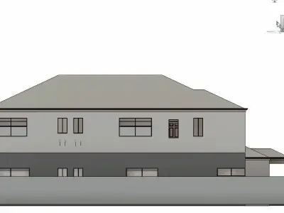 house complete revit project p5 3D model