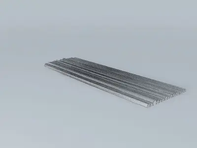 Bamboo raft Free 3D model