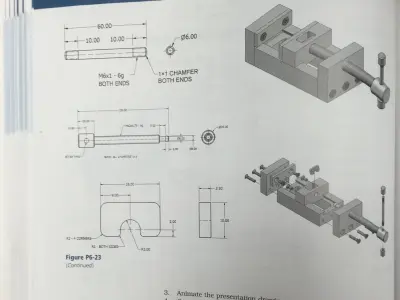 locking bar clamp 3D print model