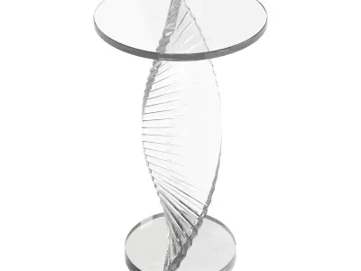 Simple Swirl Side Table 3D model
