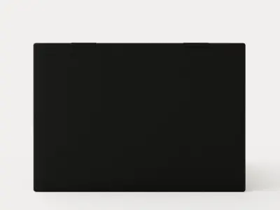 Meja Bed Package 160x200cm Black With Neck Pillow Low-poly 3D model