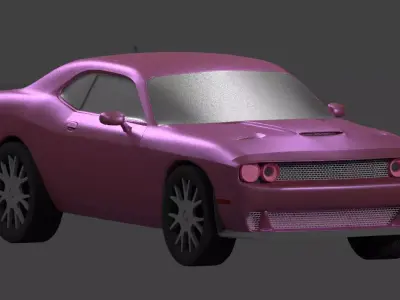 DODGE CHALLENGER HELLCAT 2015 3D model