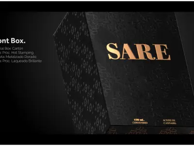 Bottle - Full Packaging - Oil 3D model