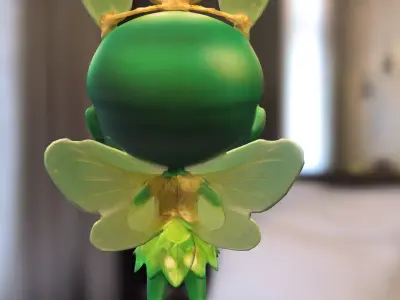 Clover Bunny Fairy Low-poly 3D model