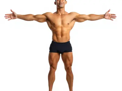 Dynamic Athletic Male Character Model Pack Low-poly 3D model