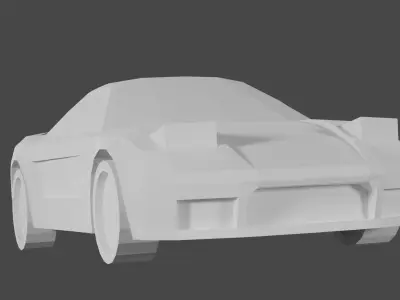 1990 Honda NSX Acura NSX Low-poly 3D model