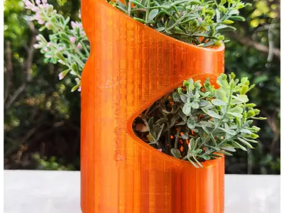 DECORATIVE MODERN PLANT POT vase 3D print model
