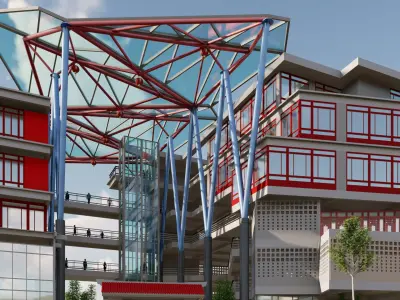 Complex community 3D model