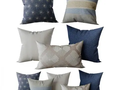 Decorative set pillow 7 3D model
