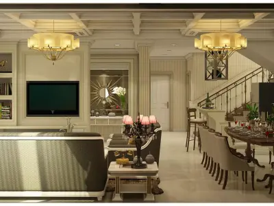 first floor home design 3D model