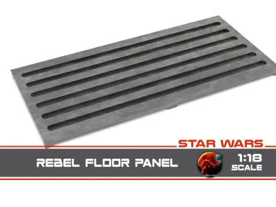 Star Wars Rebel Floor Panel 1-18 scale Kenner Hasbro Free 3D print model