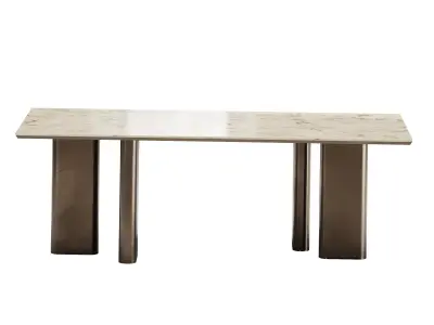 Poliform Adrien Marble Dining Table 3D model