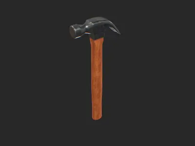 Hammer 3D Model Low-poly 3D model