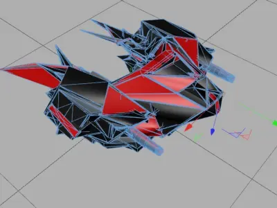 Allien Battleship 3D model