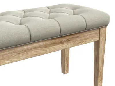 Verona Home Radcliffe Velvet Tufted Bench 3D model