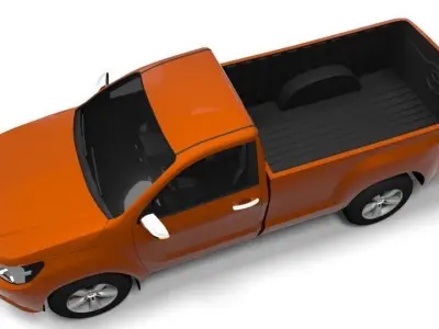 TOYOTA HILUX SINGLECAB Low-poly 3D model