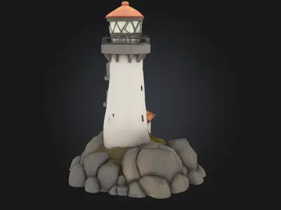 Lighthouse Haven  A Beacon of Light and Legend 3D model