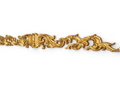 Classic carved decor ornament 410 3D model