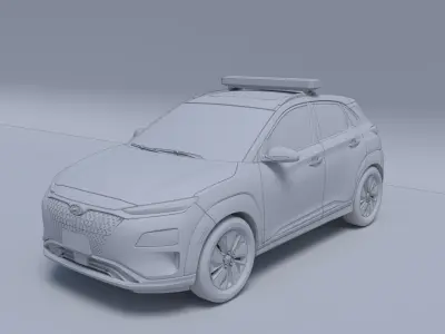 Hyundai Kona - 2022 Indonesian Police 3D model