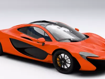 McLaren P1 Low-poly 3D model
