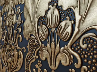 Lincrusta wallcoverings Italian Renaissance 3D model