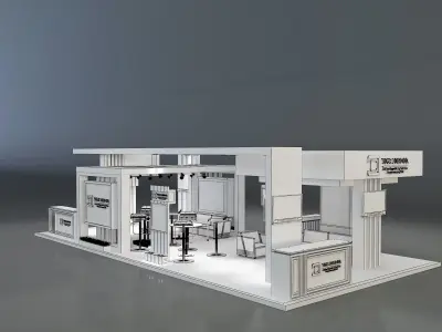 Booth Exhibition Stand a150  3D model