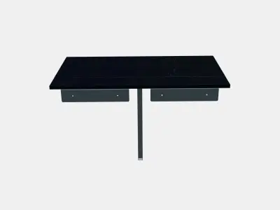 BJURSTA Wall-mounted drop-leaf table Low-poly 3D model