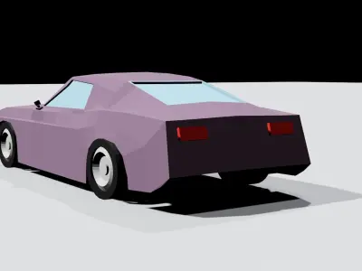 LOW POLY MUSCLE CAR Low-poly 3D model by gizem-koylu