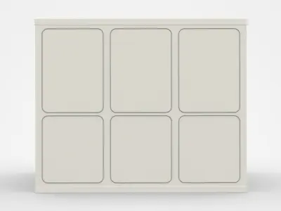 Safety Cabin With Door And Two Windows 3D model