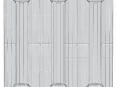 Wall panel decoration 3d model collection 10 pieces Low-poly 3D model