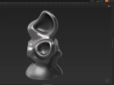 Modern Abstract Decorative sculpture 3d print model 33 3D print model