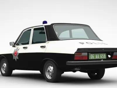 Renault 12 TX Police 3D model