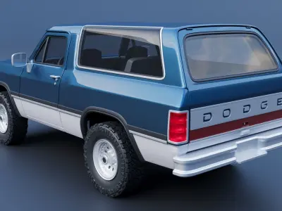 Dodge Ramcharger 1991 3D print model
