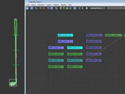 SPORT---GOLF---Club golf club Low-poly 3D model