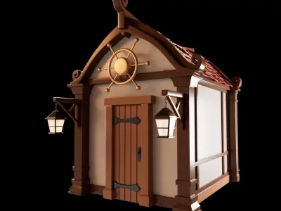 Fantasy hut Free 3D model