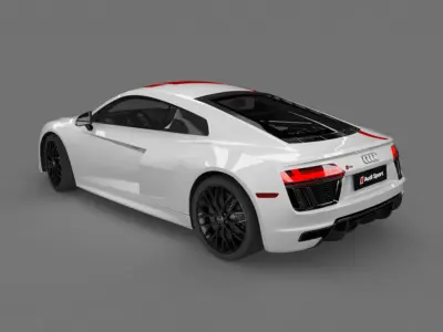 Audi R8 Coupe 2018 Model 3D model